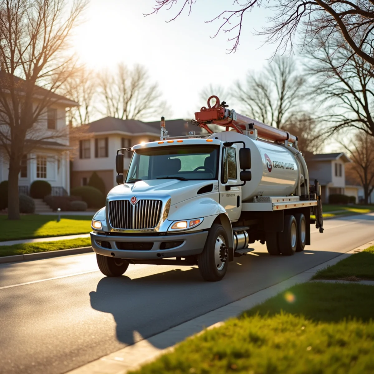 Central Rodding service vehicle responding to plumbing call in Cook County, IL