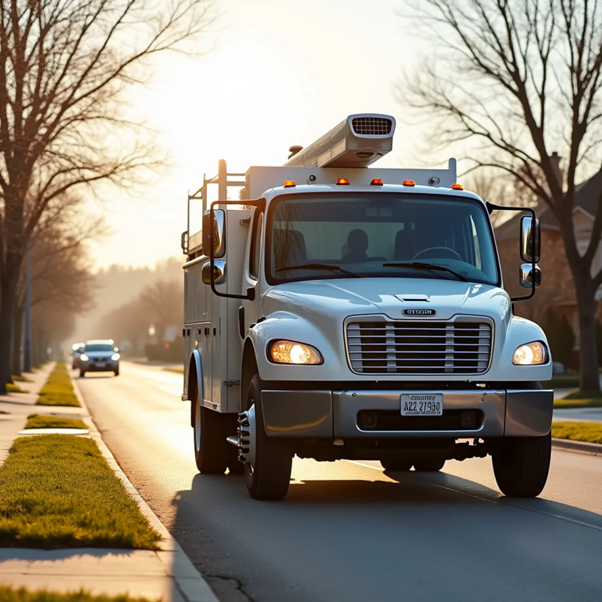 Central Rodding service vehicle responding to plumbing call in Thornton, IL
