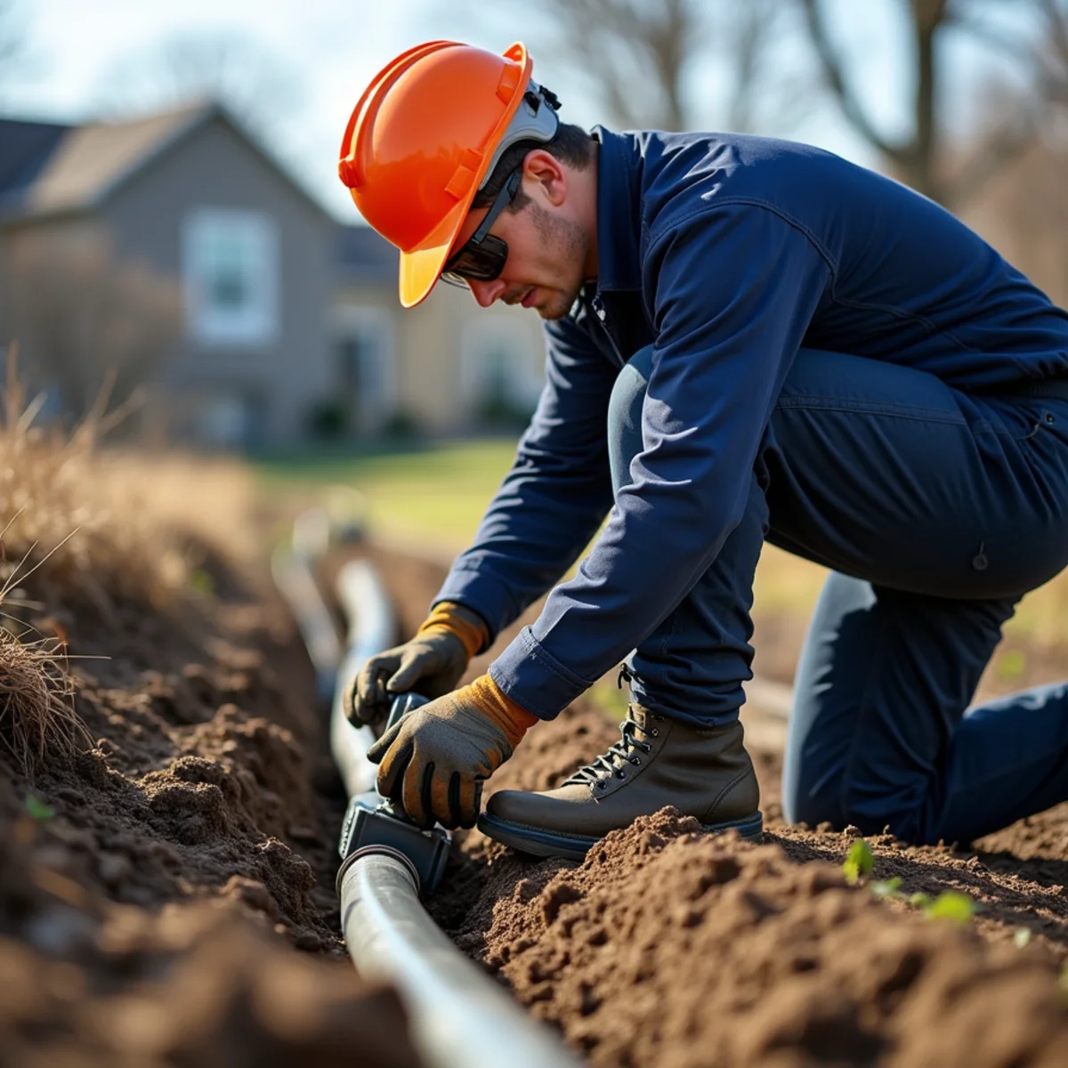 Specialized tools used for Water Line Services by Central Rodding